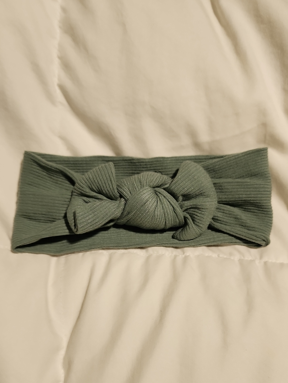 Caden Lane Ribbed Knot Headband - Sage Green